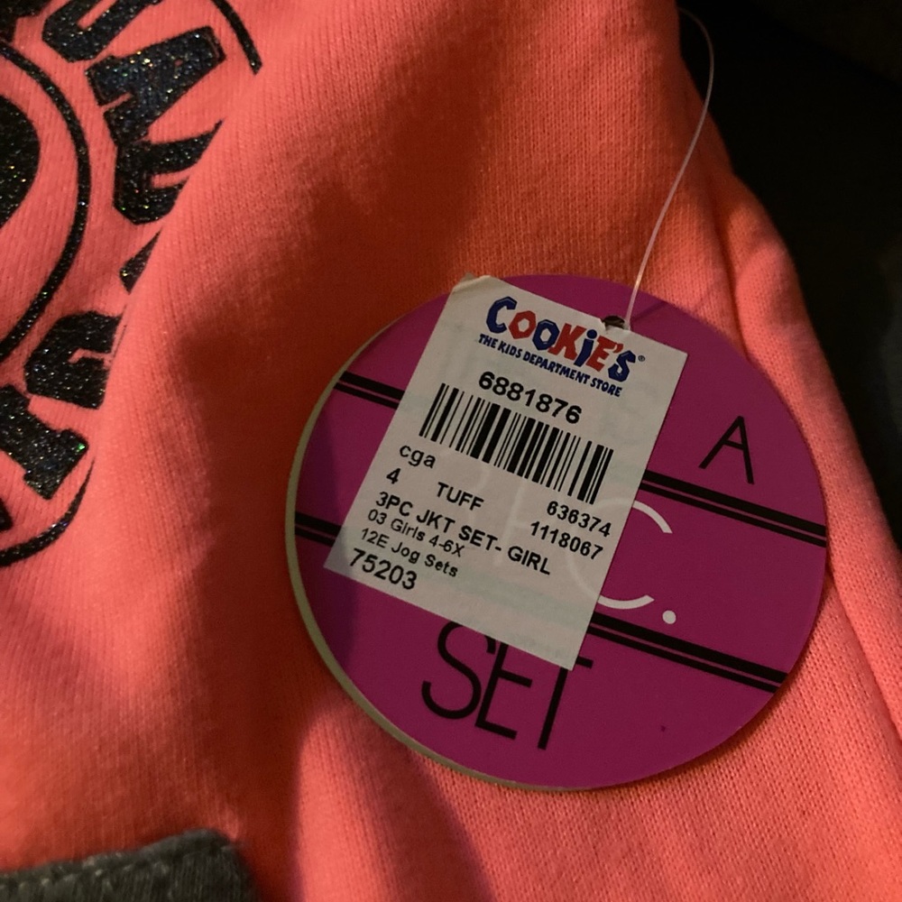 NWT 3 piece sweat suit